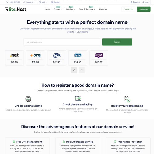 elitehost whmcs theme