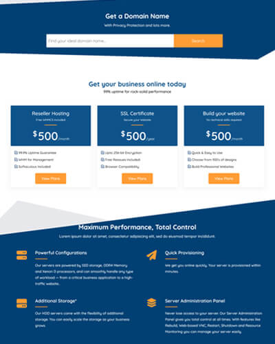 closter html template