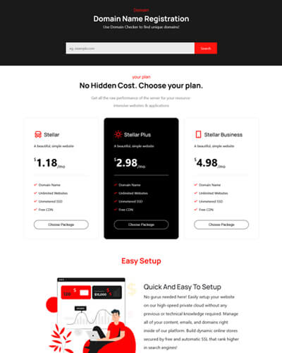hostcube v2 html template