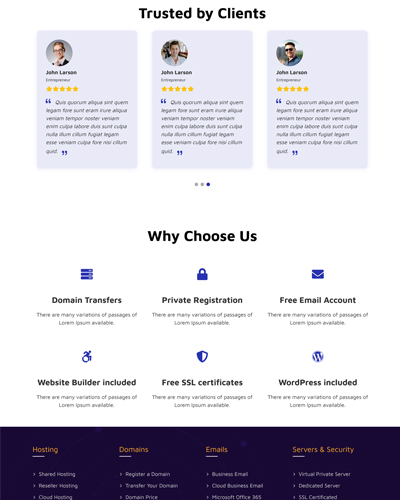 maxhost html template