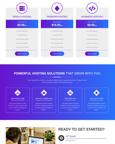 mycloud html template