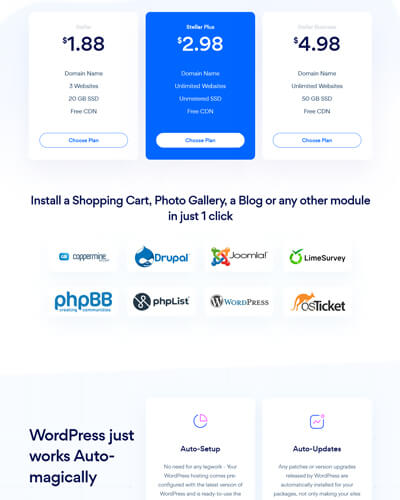 webhost html template