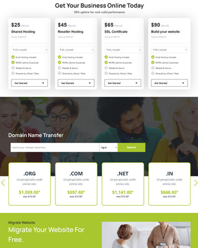 webpro host v2 html template