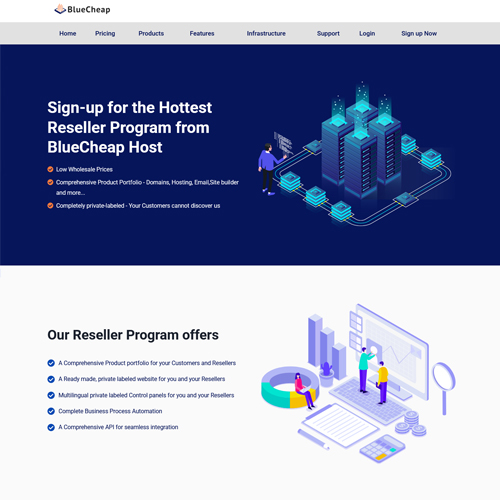 bluecheap host partnersite theme