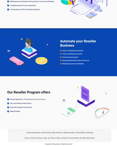 bluecheap host partnersite theme