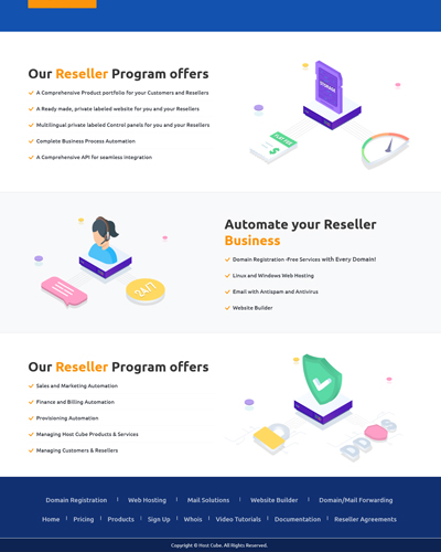 hostcube partnersite theme