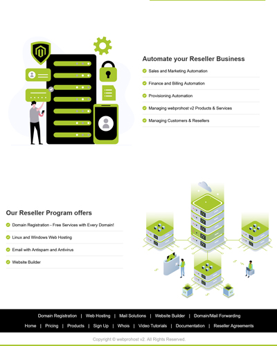 webprohost v2 partnersite theme