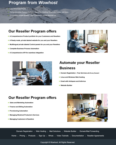 wowhost partnersite theme