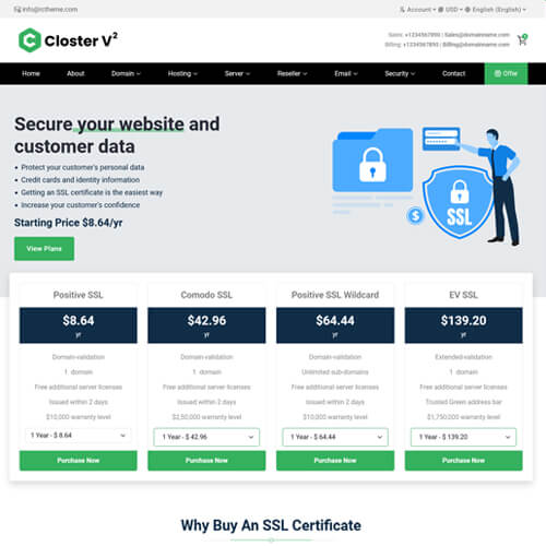 premium whmcs templates