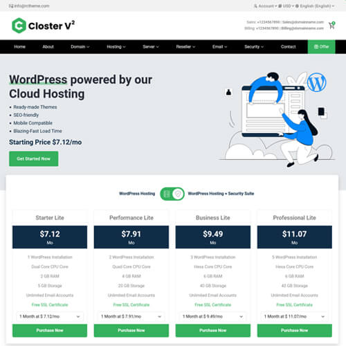 responsive whmcs themes