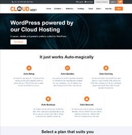 web hosting platform templates