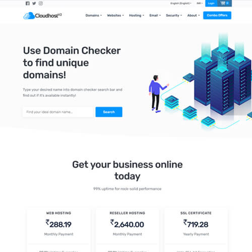 cloudhost v2 supersite theme
