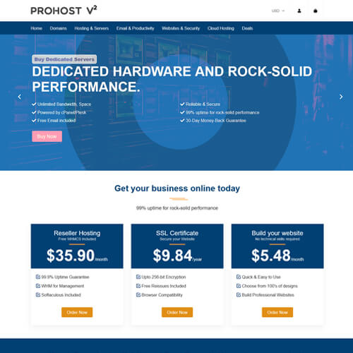 prohost v2 supersite theme