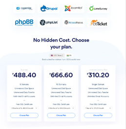 web hosting platform templates