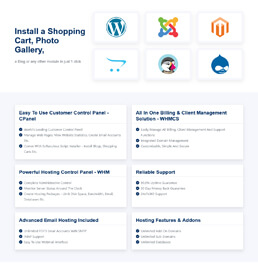 web hosting platform templates