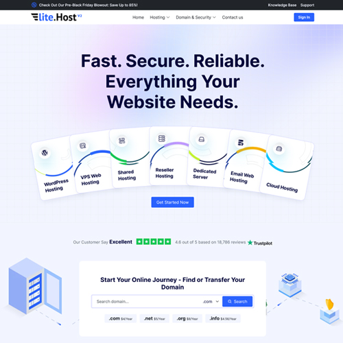 elitehost v2 hosting html template