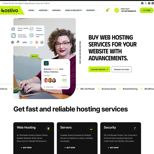 hostivo v2 whmcs theme