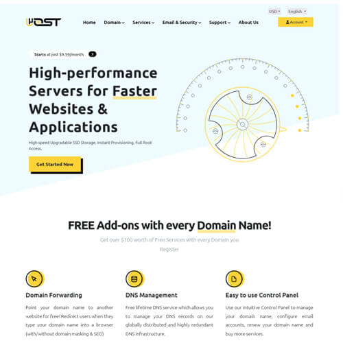 uhost hosting html template