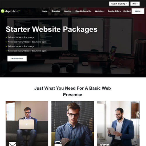 webpro host v2 hosting html template