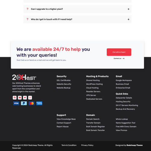 Customizable whmcs Templates