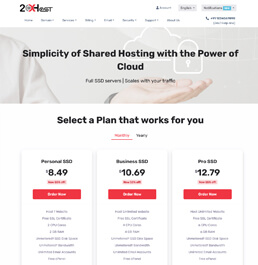 web hosting platform templates