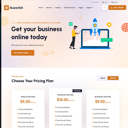 bootstrap whmcs templates