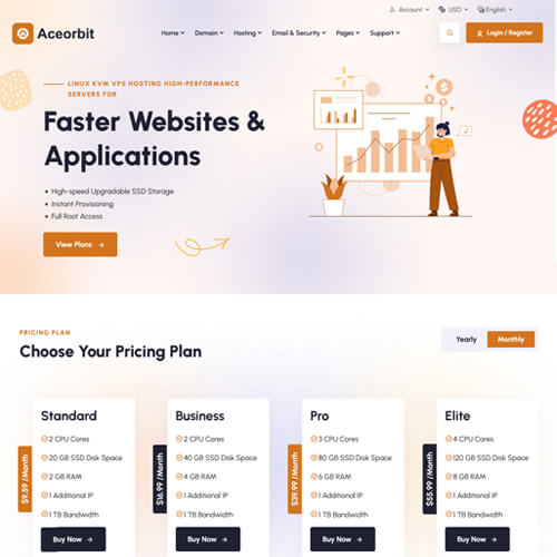 modern WHMCS themes