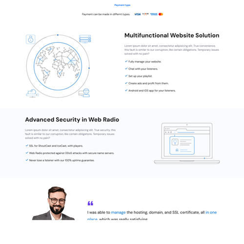 Customizable whmcs Templates