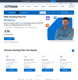 web hosting platform templates