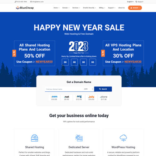 web hosting site themes