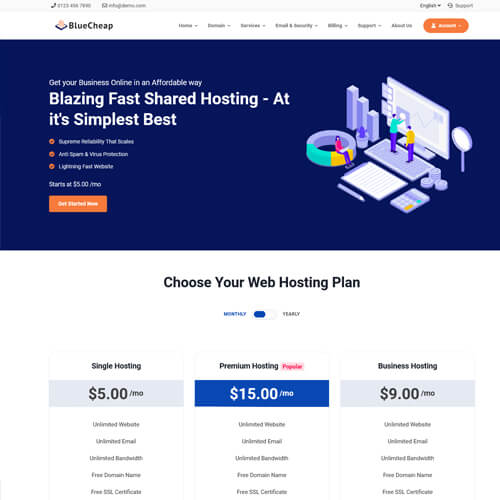 responsive whmcs themes