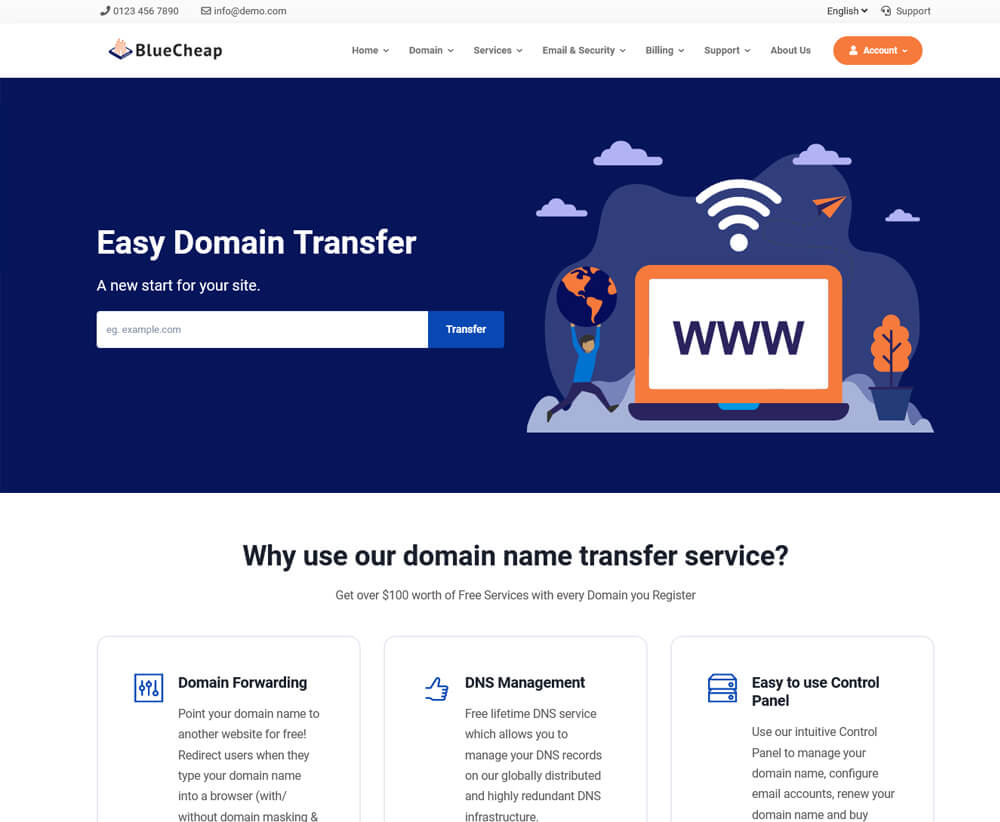 hosting website templates