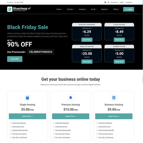 Customizable whmcs Templates