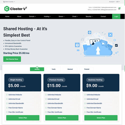 bootstrap whmcs templates