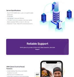 web hosting platform templates