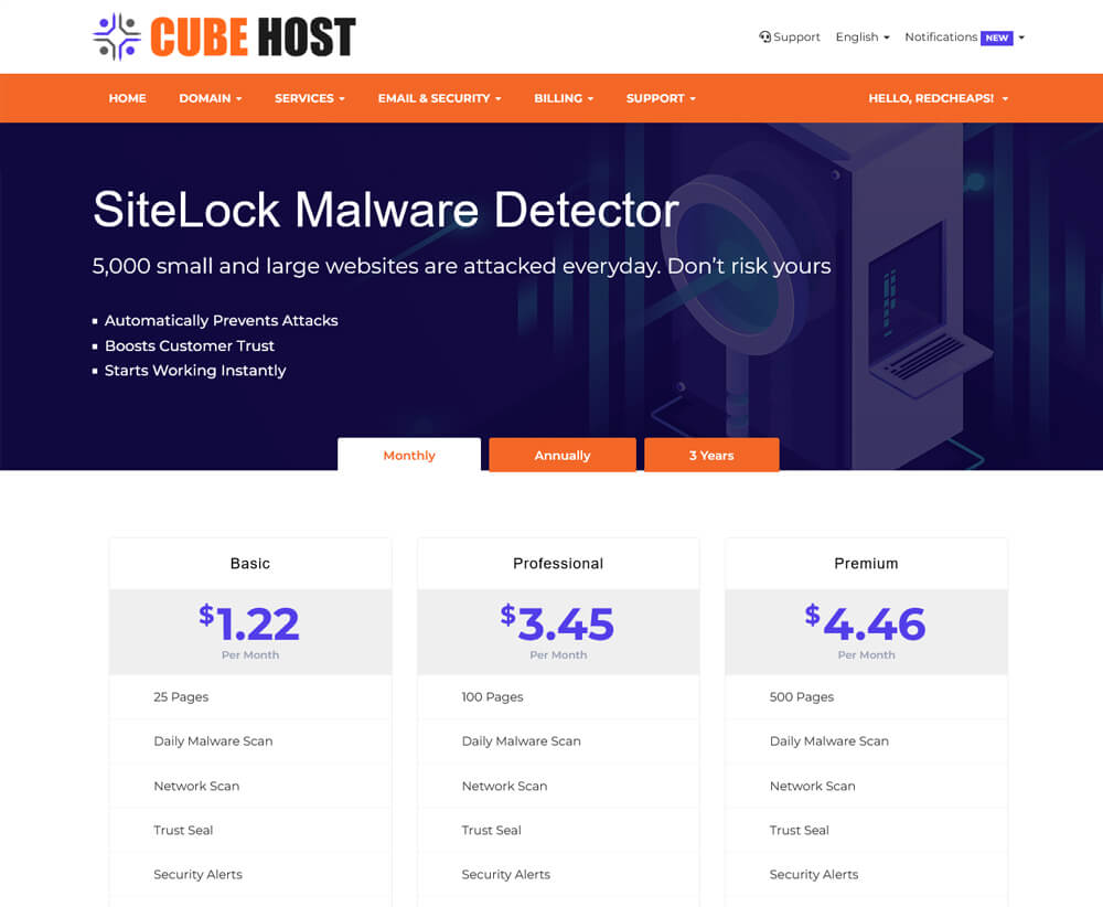 hosting website templates