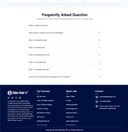 web hosting platform templates