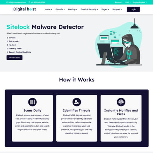 web hosting site themes