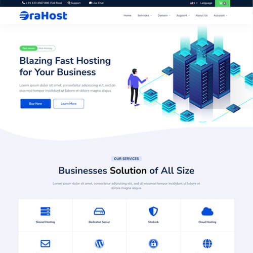 hosting business templates
