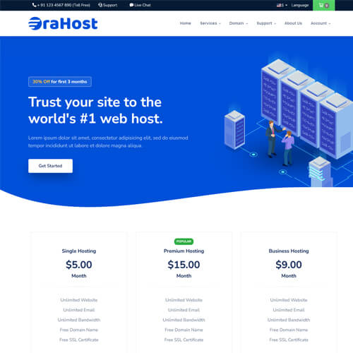 bootstrap whmcs templates