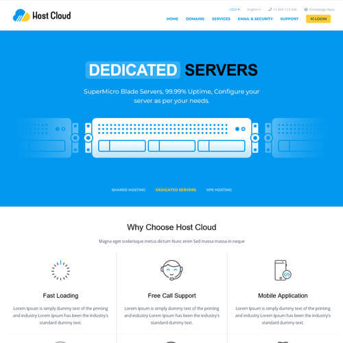 hosting business templates