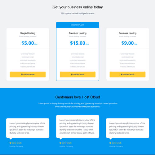 bootstrap whmcs templates