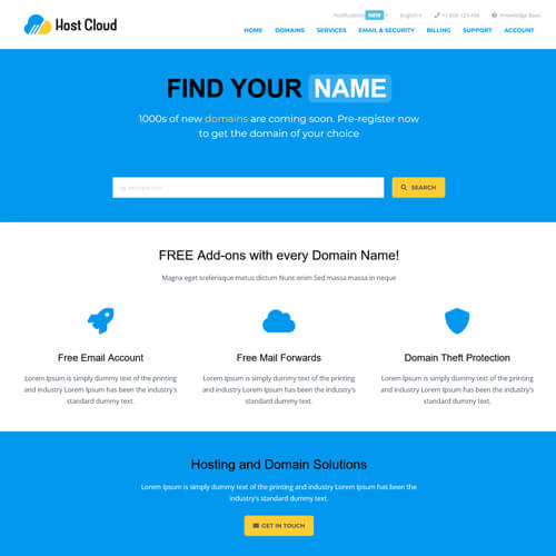 Customizable whmcs Templates