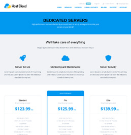 web hosting platform templates