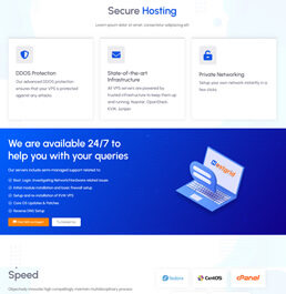 web hosting platform templates
