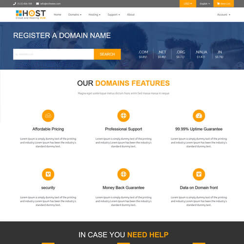 bootstrap whmcs templates