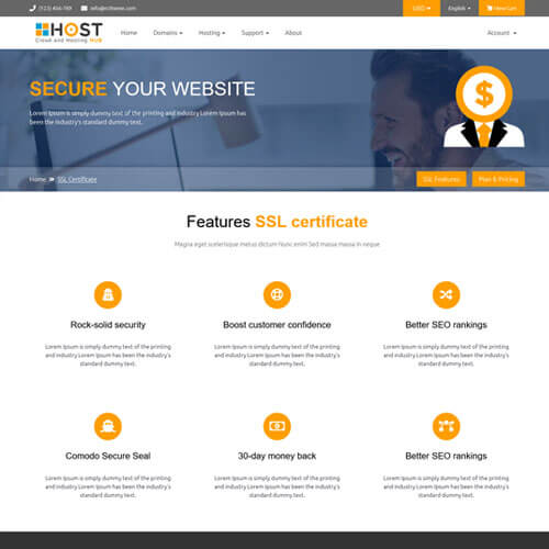 Customizable whmcs Templates