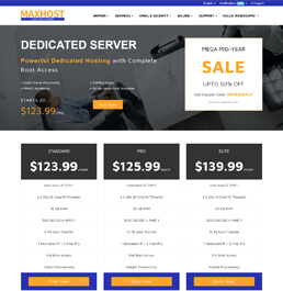 web hosting platform templates