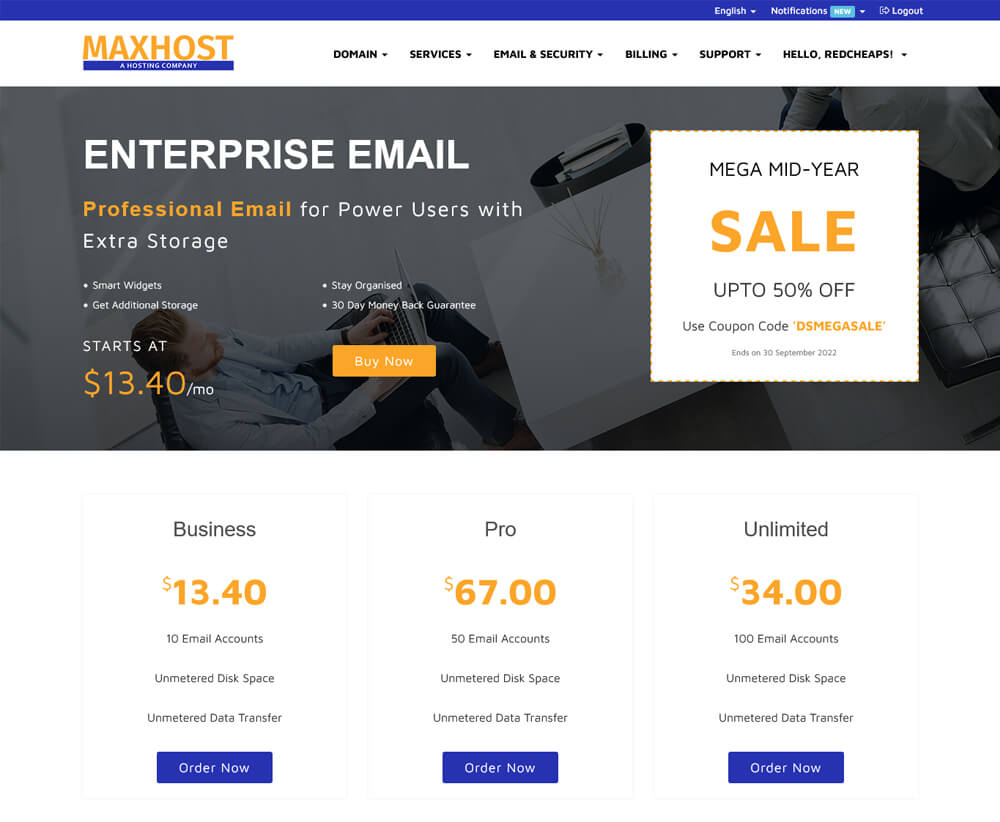 hosting website templates