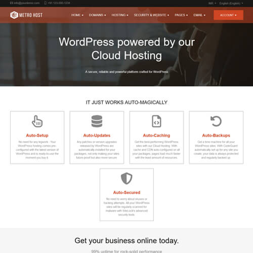 Customizable whmcs Templates